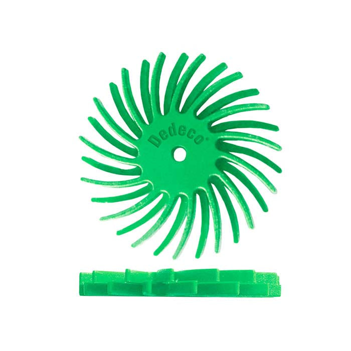 Dedeco® Sunburst® 22.22mm Dual Radial Disc, 1-Micron, Light Green