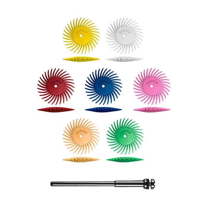 Dedeco® Sunburst® 22.22mm Knife-Edge Wheel Assortment, 42-Pieces