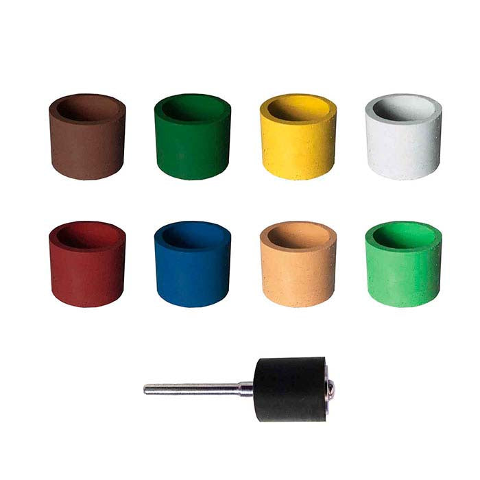 Dedeco® Sunburst® 12.7 מ"מ x 1/2"-קוטר. מארז סרטי שיוף, 8 יחידות