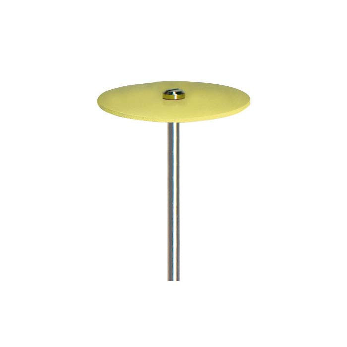 Dedeco® Mounted Diamond Knife-Edge Polishing Wheel, Yellow, Fine