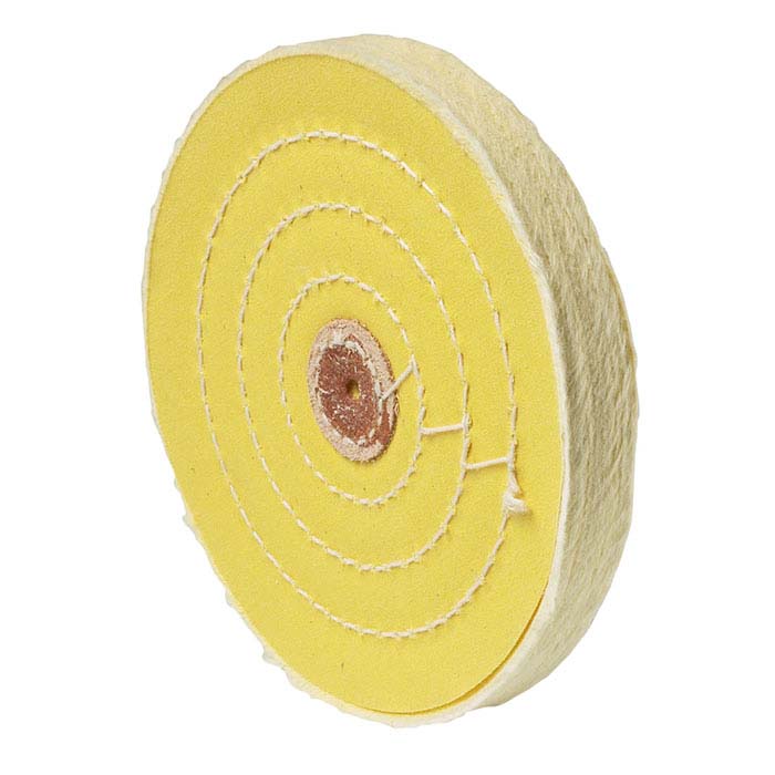 Yellow-Treated Buffing Wheel, 152.4mm x 60-Ply