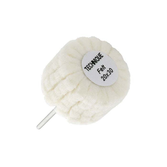 Technique™ 30mm Felt Buff, Mounted