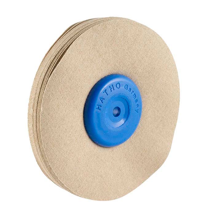 Cosima 98.42mm Cotton-Silicon Buffing Wheel, for Platinum and Stainless Steel, 14-Ply