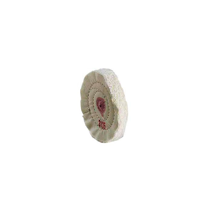 Loose-Weave Coarse Muslin Buffing Wheel, 76.2mm x 35-Ply