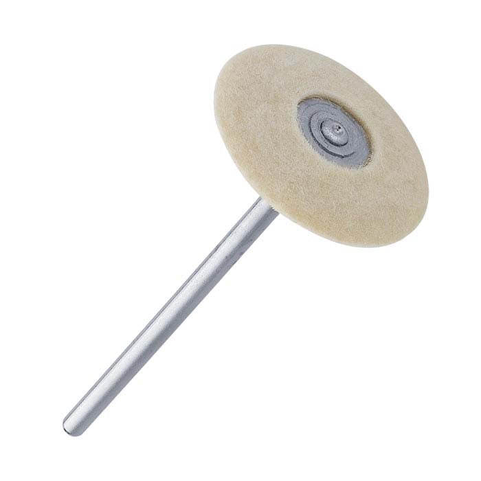 Technique™ Square-Edge Hard Felt Buff, Mounted