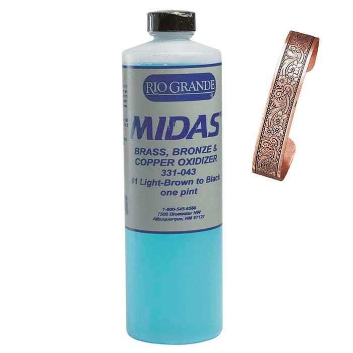 Midas Brass, Bronze and Copper Oxidizers, Light Brown to Black