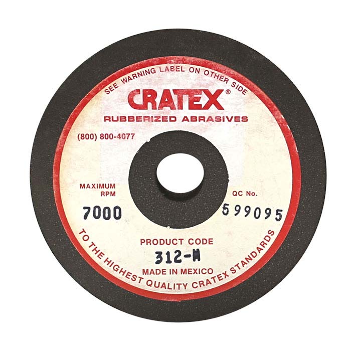 Cratex 76.2mm Wheel, Brown, Medium