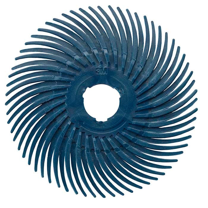 3M 76.2mm Radial Bristle Disc, 400-Grit, Blue