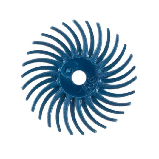 3M 14.29mm Radial Bristle Disc, 400-Grit, Blue
