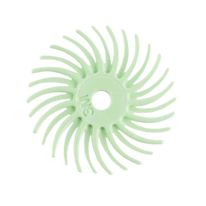3M 14,29 mm Radiell Borstskiva, 1 Mikron, Ljusgrön
