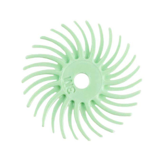3M 14.29mm Radial Bristle Disc, 1-Micron, Light Green
