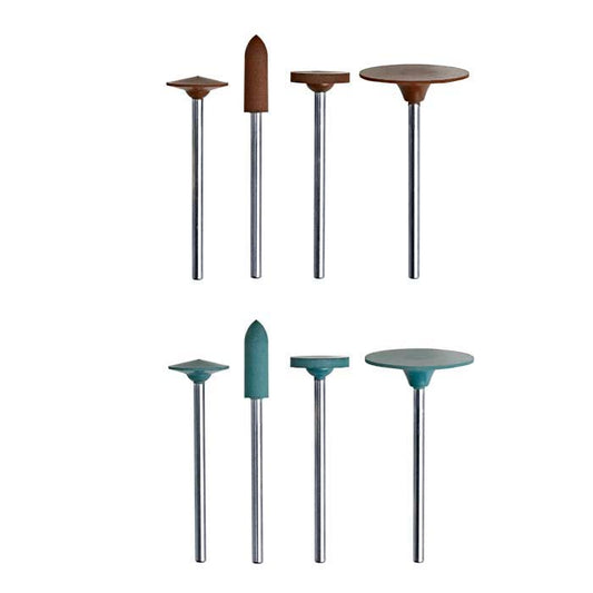 Kit de puntas y ruedas de pulido montadas en silicona Shofu