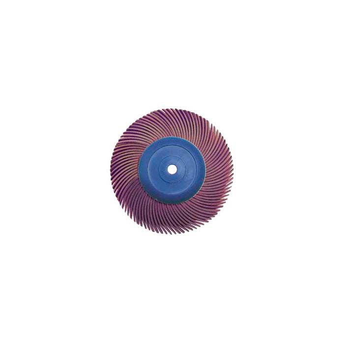 3M 76.2mm 6-Ply Radial Bristle Disc, 220-Grit, Red