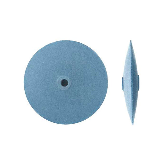 Roda de Polimento Brightboy Pumice 15,88mm Borda de Faca, Azul, Extra-Fina