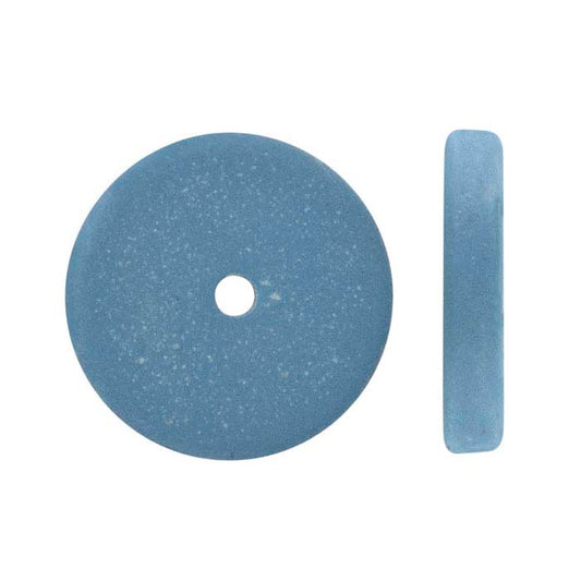 Roda de Polimento Brightboy Pumice 15,88mm Borda Plana, Azul, Extra-Fina