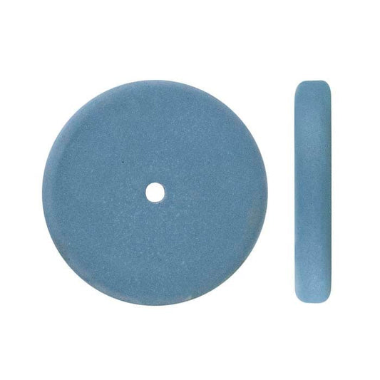 Roda de Polimento Brightboy Pumice 22,22mm Borda Plana, Azul, Extra-Fina