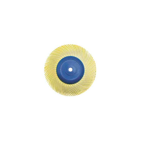 3M 50.8mm 3-Ply Radial Bristle Disc, 80-Grit, Yellow
