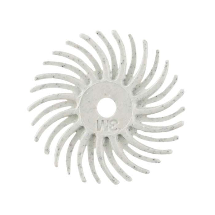 3M 14.29mm Radial Bristle Disc, 120-Grit, White