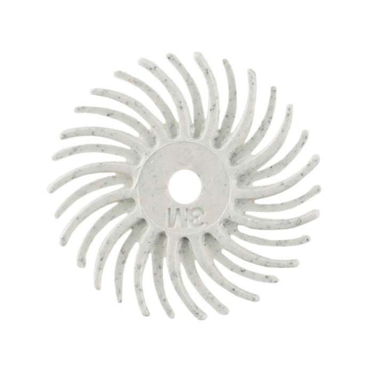 3M 14.29mm Radial Bristle Disc, 120-Grit, White
