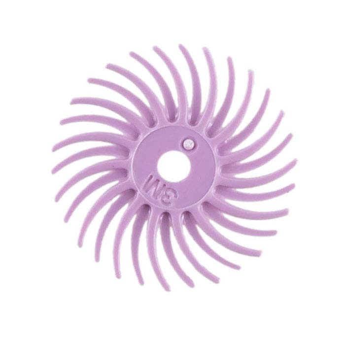 3M 14,29 mm Radiell Børstedisk, Pimpsten, Pink
