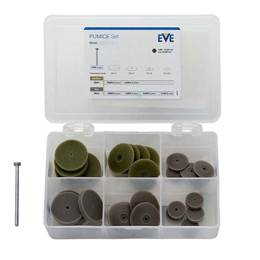 Kit de pulidora con rueda de piedra pómez EVE