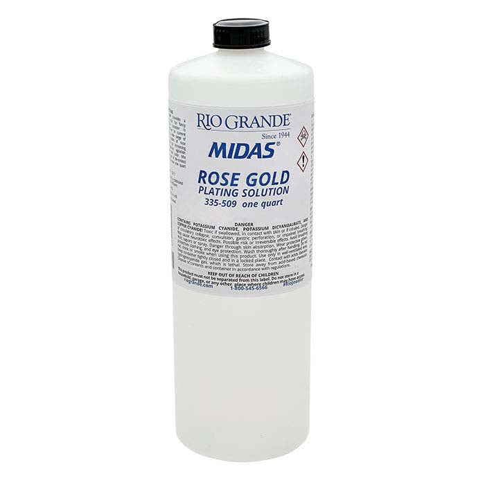 Solution de placage or rose Midas®, à base de cyanure