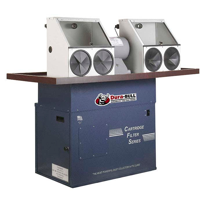 תחנת ליטוש קרטридג' סגורה Dura-BULL® 1hp, 1,100 cfm