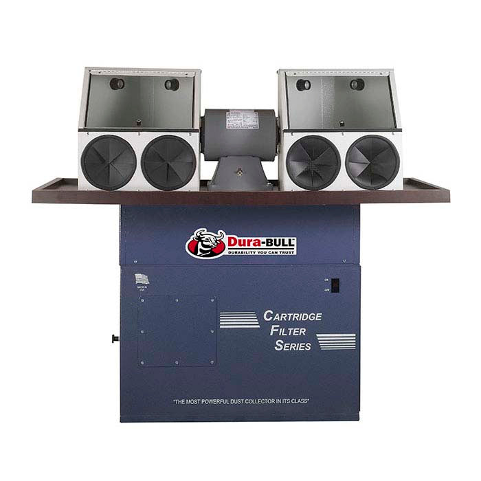 תחנת ליטוש קרטридג' סגורה Dura-BULL® 1hp, 1,100 cfm