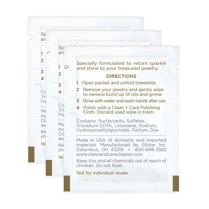 Clean + Care® 珠宝清洁湿巾