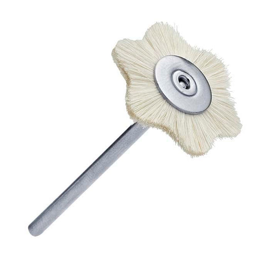 Extra-Soft Scallop-Edge Bristle Brush, Mounted