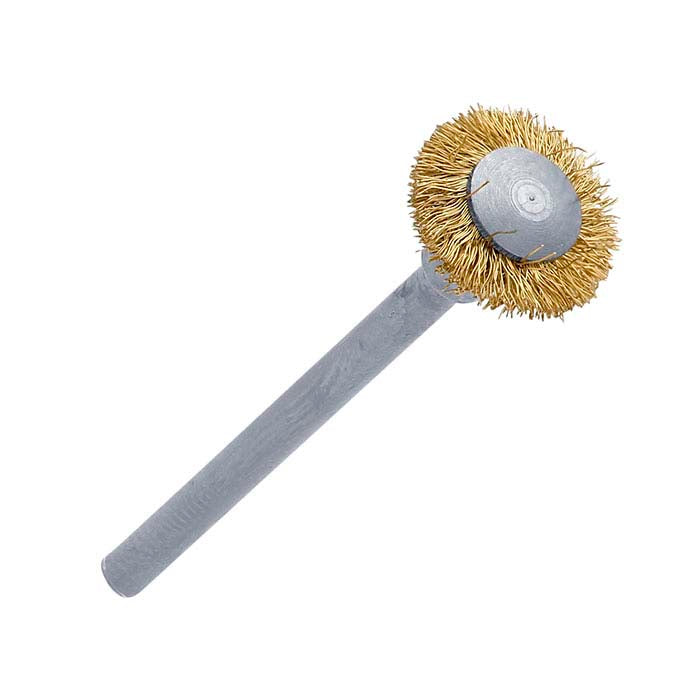 Gewellte Messing-Mikrobürste, montiert