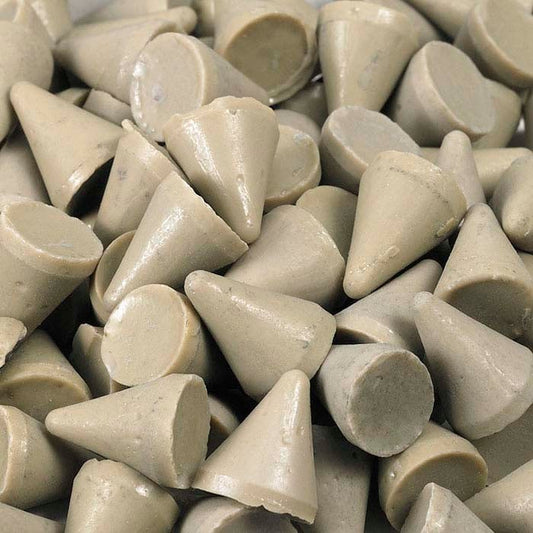 Standard plastkjegle-medium, tan, ekstra fin kutt, 50 lb.