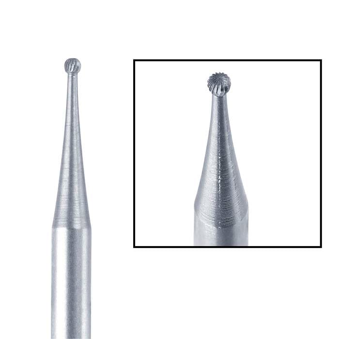 Busch® Tungsten Vanadium Round Finishing Bur, 1mm