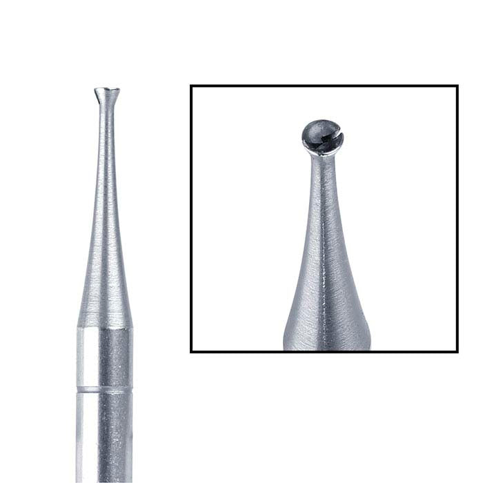 Busch® Tungsten Vanadium Twincut Concave Cone Bur, 1.1mm