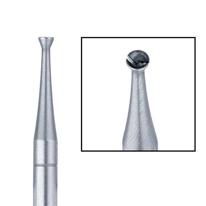 Busch® Tungsten Vanadium Twincut Concave Cone Bur, 1.5mm