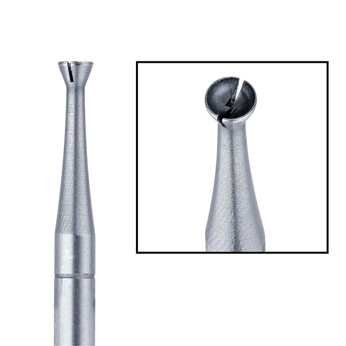 Busch® Tungsten Vanadium Twincut Concave Cone Bur, 2mm