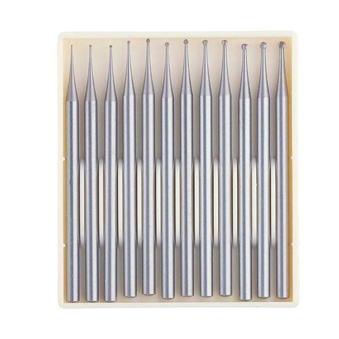 Busch® Tungsten Vanadium Round Bur Set; 0.3–1.4mm
