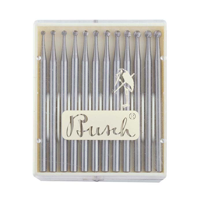 Busch® Tungsten Vanadium Round Bur Set; 1.5–2.6mm