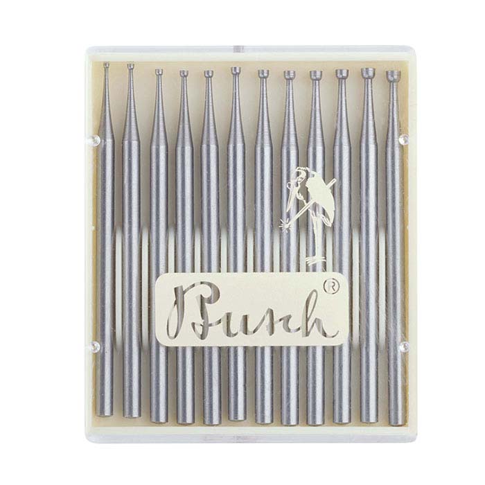 Busch® Wolfram-Vanadium-Konkavfräser-Set, 0,8–1,9 mm