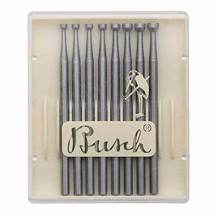 Busch® Tungsten Vanadium Concave Cutter Bur Set, 2.0–3.1mm