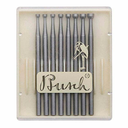 مجموعة رؤوس قطع مقعرة من التنغستن فاندنيوم من Busch®، 2.0–3.1 مم