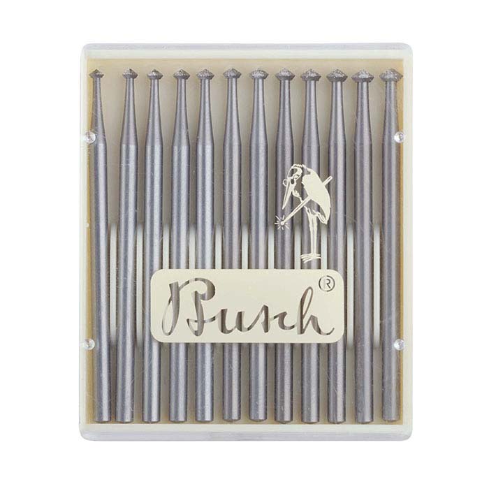 Busch® Tungsten Vanadium 90° Bearing Bur Set, 1.9–3.0mm