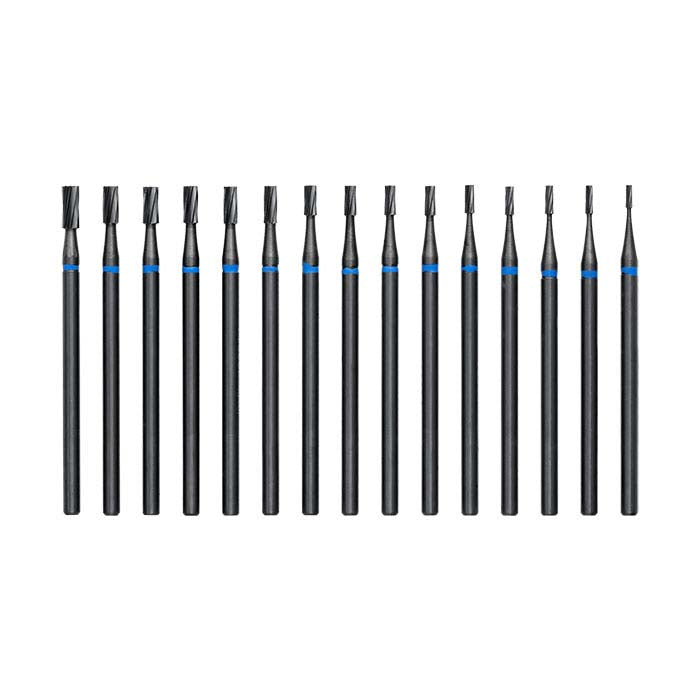 Dedeco® Carbide Cylinder Bur Assortment, Set of 15