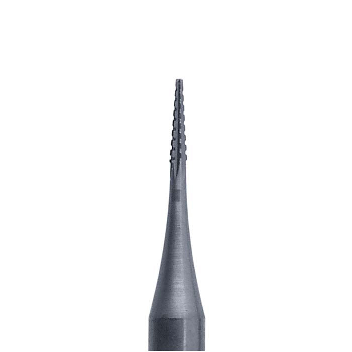 Technique™ Wolfram-Vanadium-Zylinderkegel-Kreuzverzahnungsbohrer, 0,7 mm