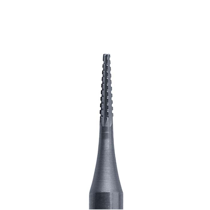 Technique™ 钨钒圆柱锥形十字切割车针,1mm