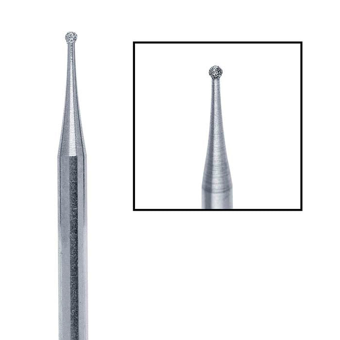 Edenta ダイヤモンドラウンドバー、1mm
