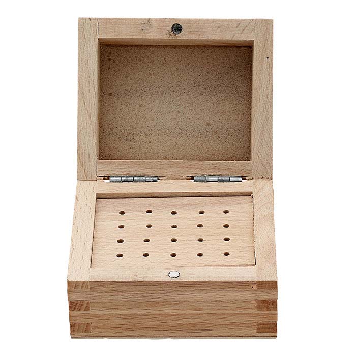 Wood Hinged Bur Organizer Block, 20-Hole