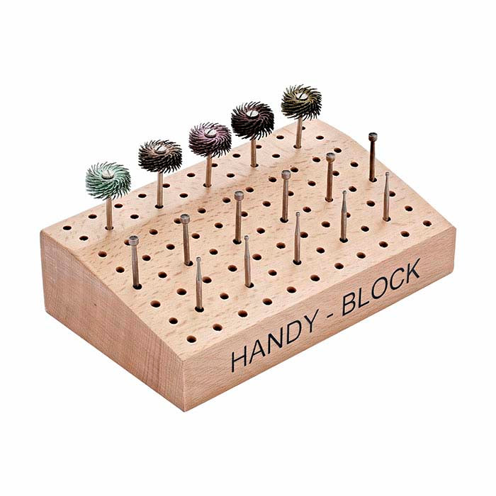 Wood Angled Bur Block