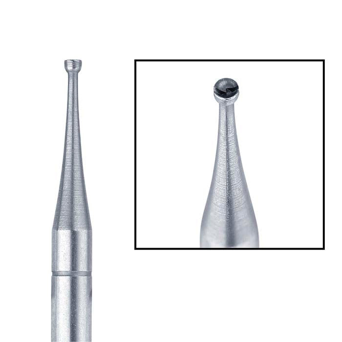 Busch® volframo vanadžio dvigubo pjovimo įgaubtas frezos antgalis, 1 mm