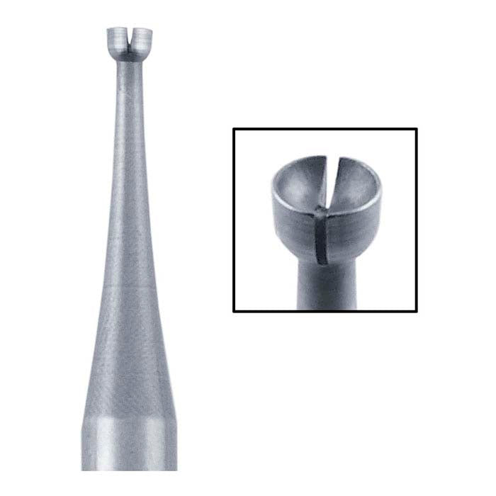 Fraise concave à double coupe en tungstène vanadium Busch®, 1,1 mm